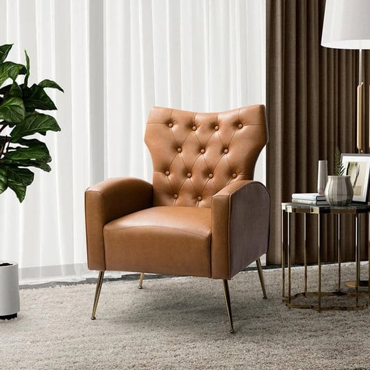 hulala-home-aconteus-vegan-leather-armchair-camel-1