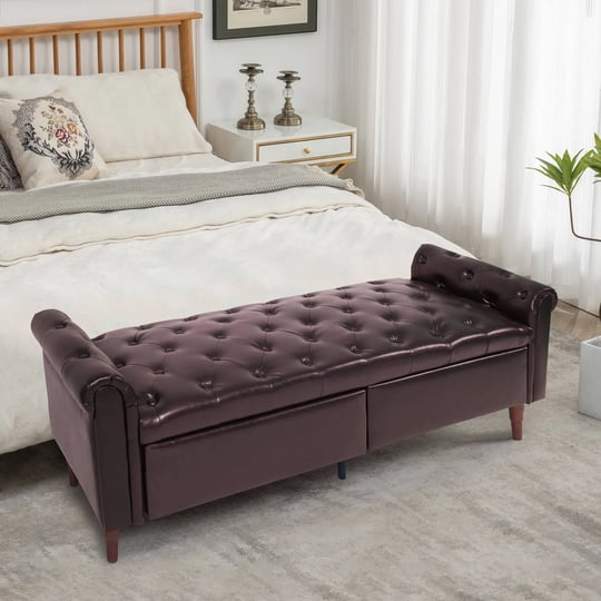hutwife-64in-storage-bench-pu-leather-bench-for-bedroom-end-of-bed-upholstered-bedroom-entryway-benc-1