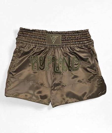 hypland-olive-green-muay-thai-shorts-1