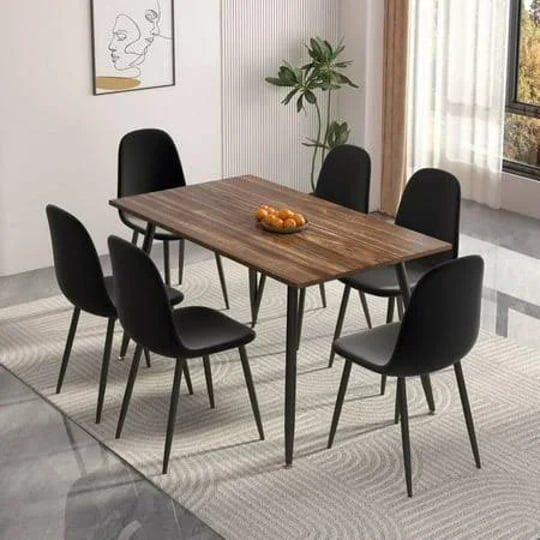 ino-design-7-piece-modern-kitchen-dining-room-table-set-for-6-classic-brown-wooden-desk-top-with-uph-1