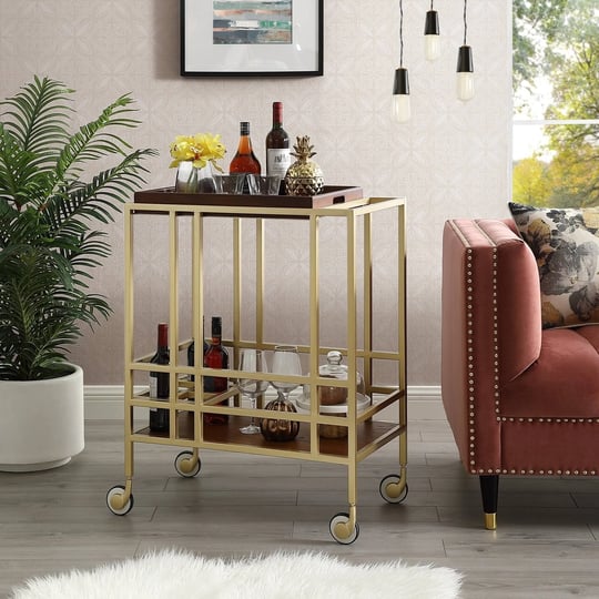 inspired-home-kelsey-bar-cart-gold-walnut-1