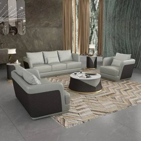 italian-leather-grey-chocolate-sofa-set-5p-glamour-european-furniture-modern-gray-1