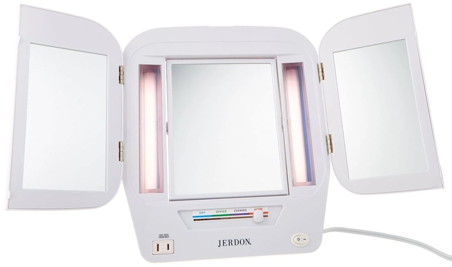 jerdon-euro-tri-fold-lighted-makeup-mirror-jgl10w-white-1