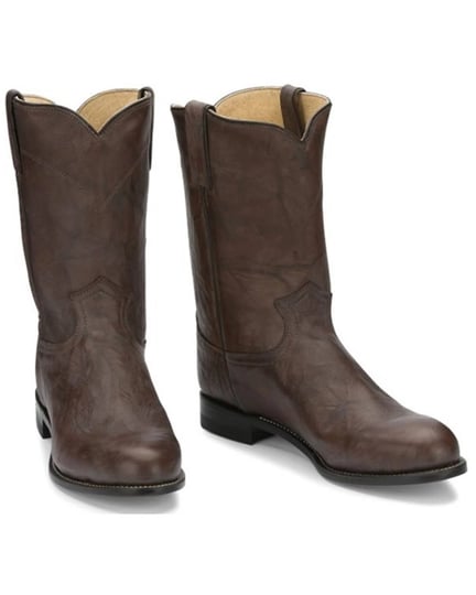 justin-mens-jackson-roper-dark-brown-round-toe-western-boots-3162-1