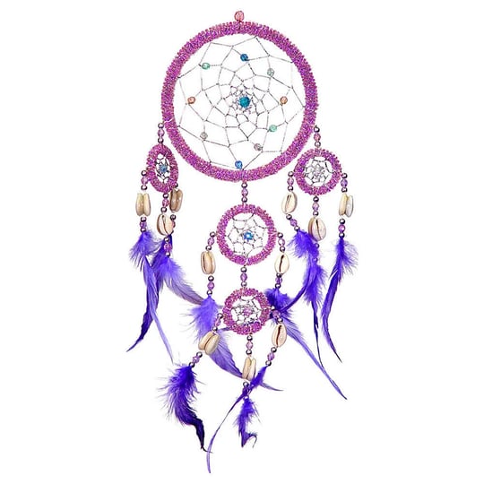 kheops-international-dreamcatcher-beaded-purple-feathers-iridescent-1