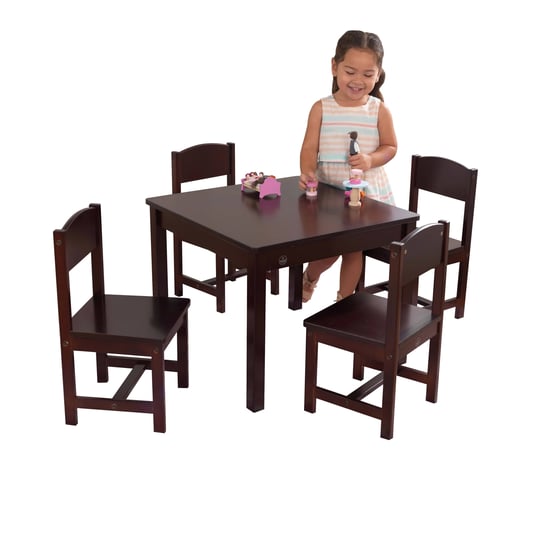 kidkraft-espresso-farmhouse-table-4-chair-set-1