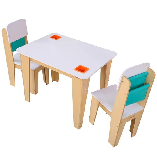 kidkraft-wooden-pocket-storage-table-and-2-chair-kids-furniture-set-with-bins-natural-1