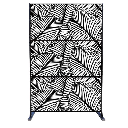 kozyard-metal-privacy-screen-decorative-outdoor-divider-with-stand-panels-kozyard-1