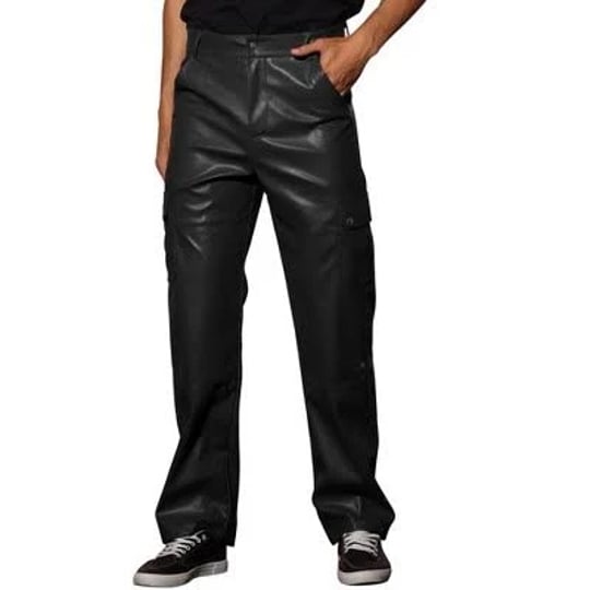 lars-amadeus-mens-hip-hop-motorcycle-cargo-punk-faux-leather-pants-black-36-1