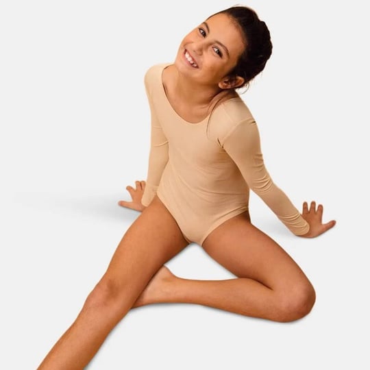 leveret-girls-long-sleeve-leotard-beige-xs-4-6-1