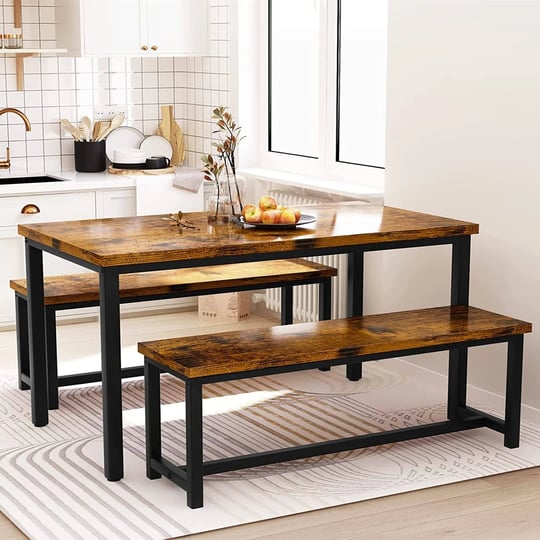 linkromat-dining-room-table-set-with-2-benches-farmhouse-dining-table-set-for-4-6-wood-breakfast-tab-1