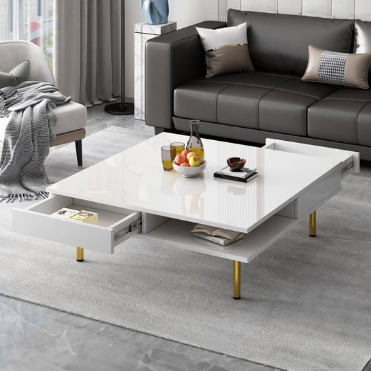 lostcat-33-inch-square-coffee-table-high-gloss-center-table-with-4-golden-legs-and-2-small-drawers-m-1