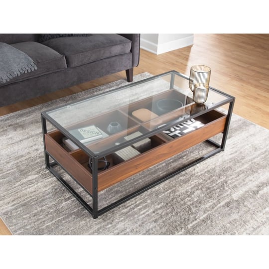 lumisource-display-coffee-table-in-black-metal-walnut-wood-and-clear-glass-1