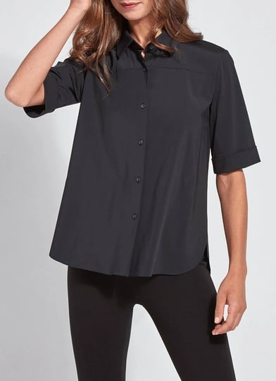 lysse-josie-short-sleeve-button-down-black-xl-1