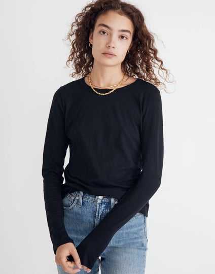madewell-womens-whisper-cotton-rib-crewneck-long-sleeve-tee-in-true-black-size-xs-1