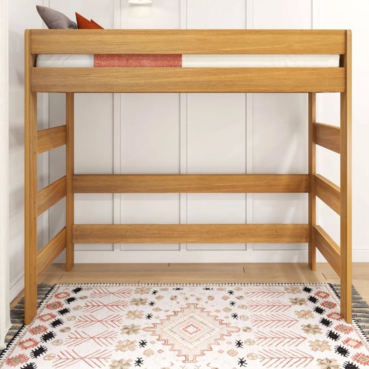 max-lily-modern-farmhouse-high-loft-bed-twin-bed-frame-for-kids-pecan-1