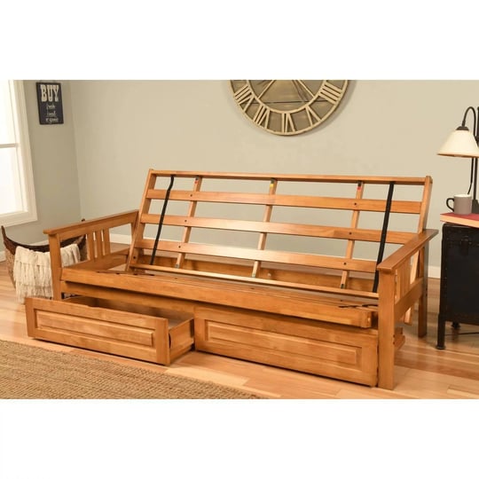 maykoosh-lakeside-living-futon-frame-butternut-finish-storage-drawers-1