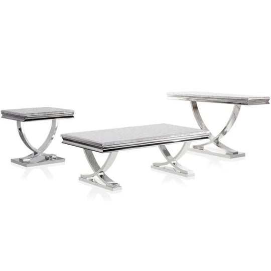 meltone-3-piece-51-in-chrome-rectangle-faux-marble-coffee-table-set-1