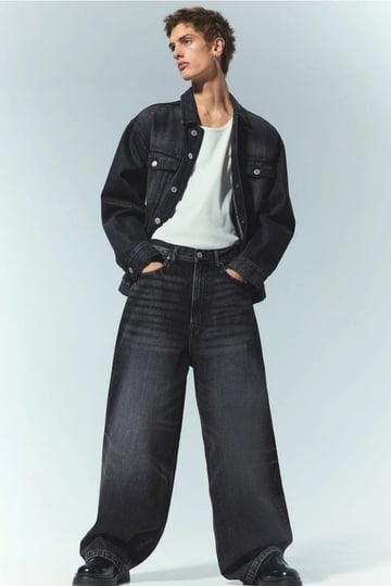 men-black-baggy-jeans-size-29-32-hm-1