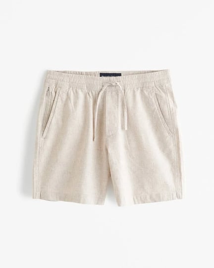 mens-linen-blend-pull-on-short-in-light-brown-texture-size-xxl-abercrombie-fitch-1