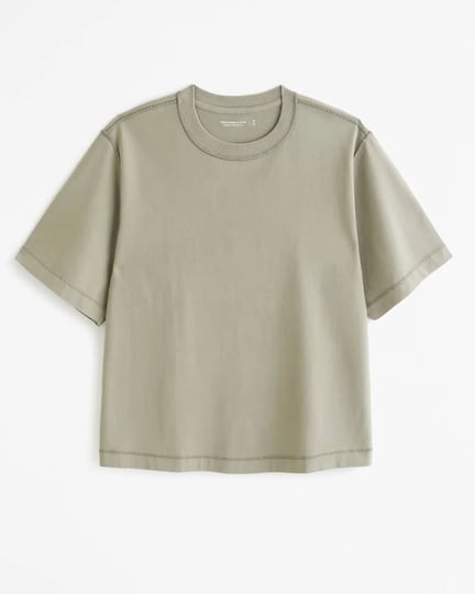 mens-premium-heavyweight-cropped-tee-in-green-size-xxl-abercrombie-fitch-1