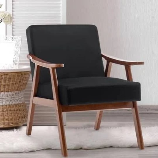 mid-century-accent-chair-with-solid-wood-frame-and-extra-thick-backrest-black-4w-modernluxe-1
