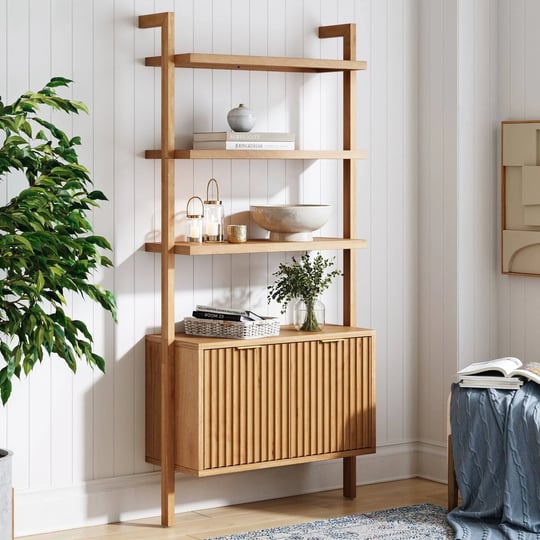 mid-century-fluted-wall-bookshelf-with-doors-warm-pine-1