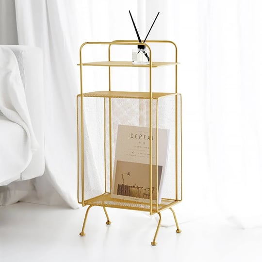 mid-century-rectangular-2-shelf-bookshelf-metal-gold-bookcase-1
