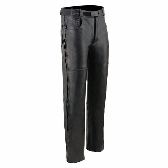 milwaukee-leather-sh1150-mens-black-leather-motorcycle-over-pants-with-jean-style-pockets-36-1