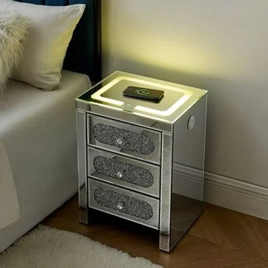 mirrored-nightstands-end-table-with-wireless-charging-station-and-led-lights-sliver-modern-side-tabl-1