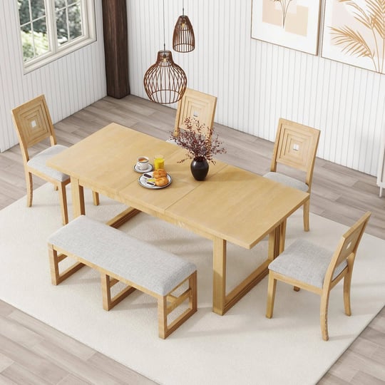 miscoos-natural-piece-extendable-dining-table-set-for-6-finish-with-upholstered-chairs-and-bench-1