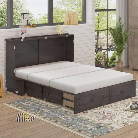 mixoy-multifunctional-murphy-bedcube-cabinet-chest-bed-with-mattress-grey-1