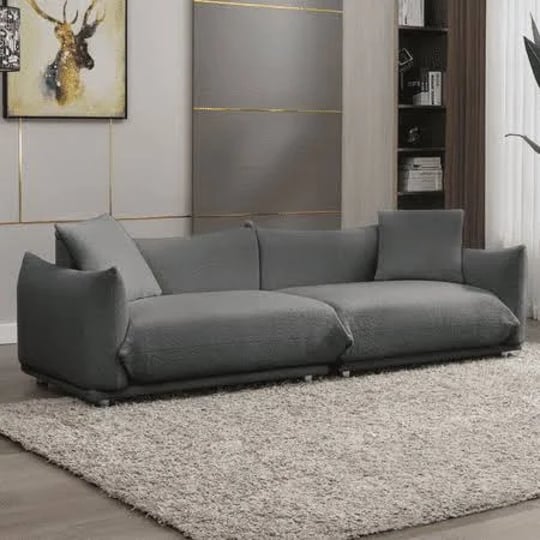 mjkone-modern-lambswool-flared-arm-sofa-cloud-couch-for-living-room-bedroom-apartmentdark-gray-size--1