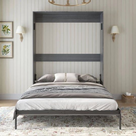 mjkone-murphy-bed-space-saving-wall-bed-with-side-cabinet-dark-gray-murphy-bed-1