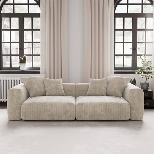 modern-corduroy-fabric-loveseats-sofa-lounger-sleep-sectional-couch-beige-1