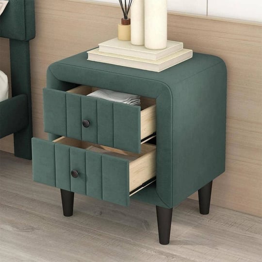 modern-green-wood-nightstand-with-2-drawers-velvet-bedside-table-with-wood-legs-support-1