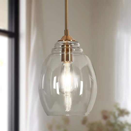 modern-kitchen-island-dome-pendant-light-1-light-plating-brass-pendant-light-with-clear-glass-shade-1