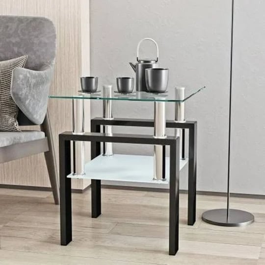 modern-tempered-glass-tea-table-with-open-storage-shelf-metal-legs-sqaure-coffee-table-end-table-for-1