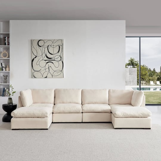 modular-sofa-with-ottoman-filled-with-down-soft-linen-fabric-beige-1