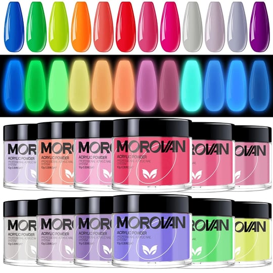 morovan-acrylic-powder-set-12-colors-acrylic-powder-glow-in-the-dark-acrylic-nail-powder-luminous-co-1