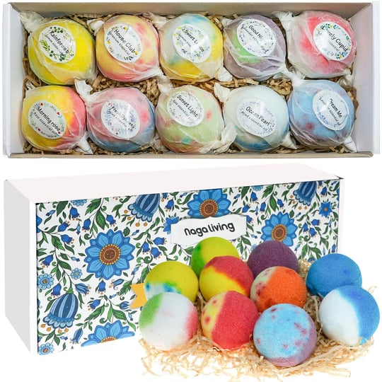 nagaliving-bath-bombs-gift-set-10-organic-bubble-bath-bombs-wonderful-fizz-effect-bath-gift-for-vale-1