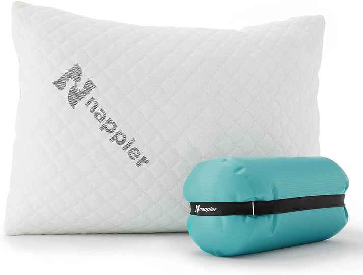 nappler-small-shredded-memory-foam-pillow-for-travel-and-camping-compressible-medium-firm-bed-pillow-1