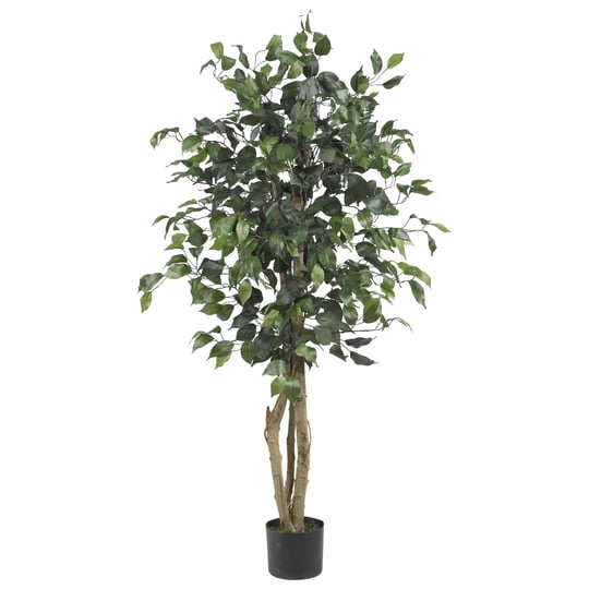 nearly-natural-4-ft-silk-ficus-tree-green-1