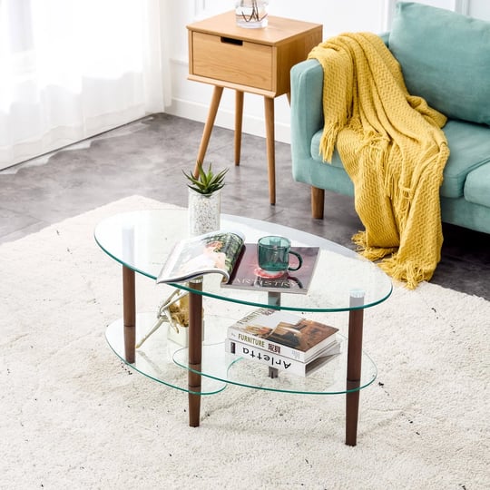 nicbex-oval-coffee-table-transparent-glass-coffee-table-modern-table-in-living-room-oak-wood-leg-tea-1