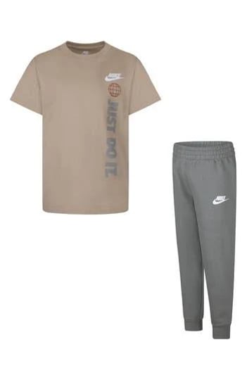 nike-kids-futura-t-shirt-pants-set-in-dark-stucco-at-nordstrom-rack-size-6-1