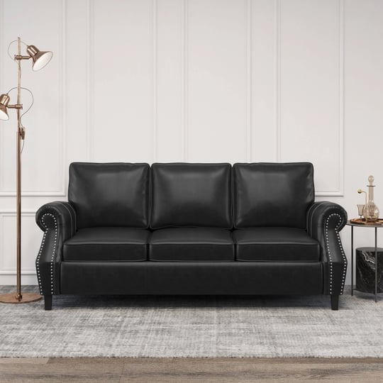 noble-house-amedou-faux-leather-3-seater-sofa-with-nailhead-trim-midnight-black-and-dark-brown-1