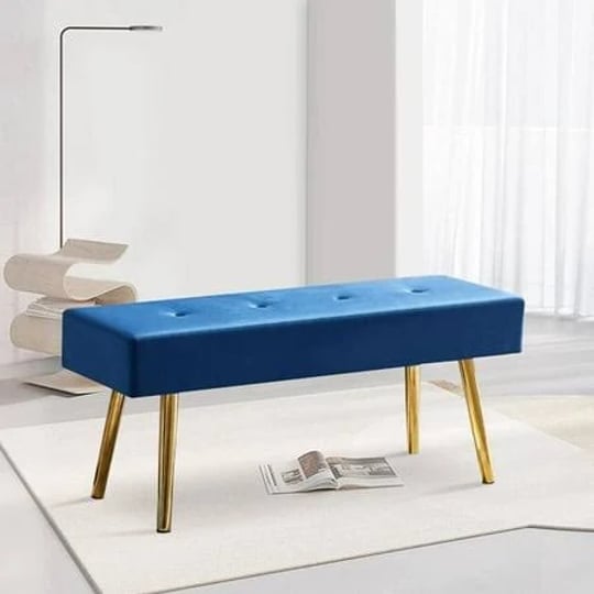 nordicana-entryway-bench-navy-blue-accent-bench-with-thick-cushion-seated-vanity-bench-mid-century-d-1