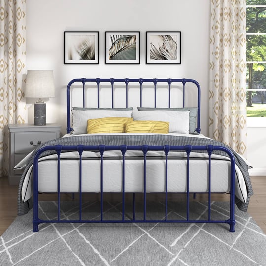 oakvillepark-umatilla-metal-platform-bed-full-navy-blue-1