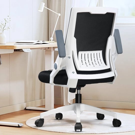 office-chair-with-flip-up-armrests-foldable-mesh-adamsbargainshop-1