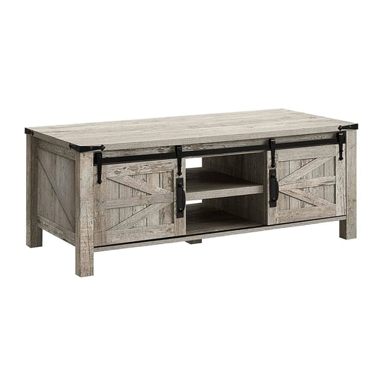 okd-farmhouse-48-inch-coffee-table-with-sliding-barn-doors-light-rustic-oak-1